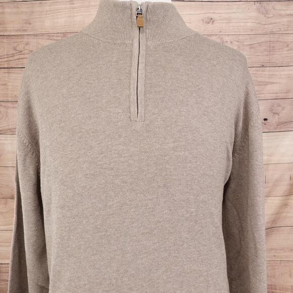 Roundtree & Yorke Sweater Mens 2XL Quarter Zip Pullover Lightweight Knit Casual - Picture 1 of 10